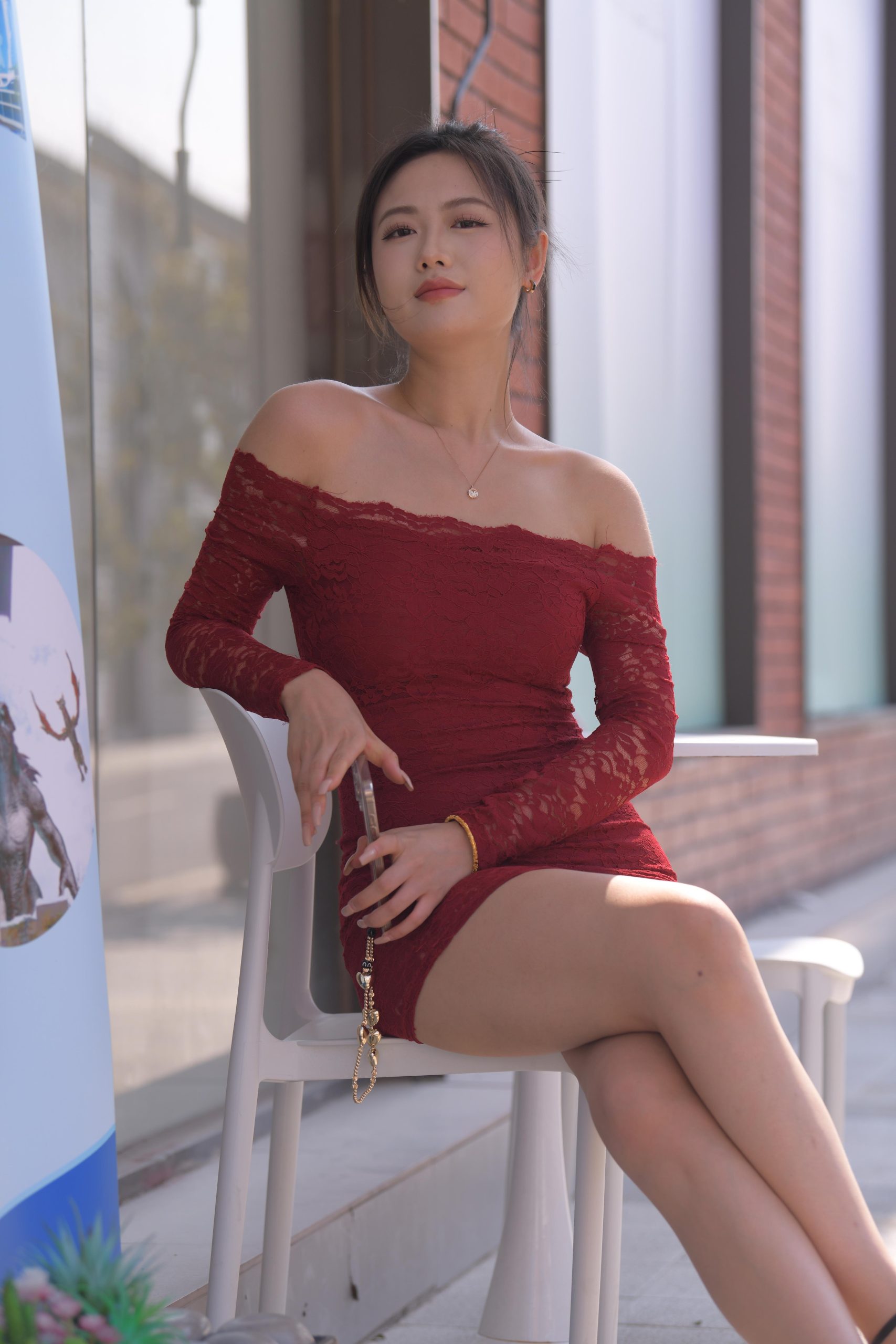 红色短裙高跟鞋美女[168P]